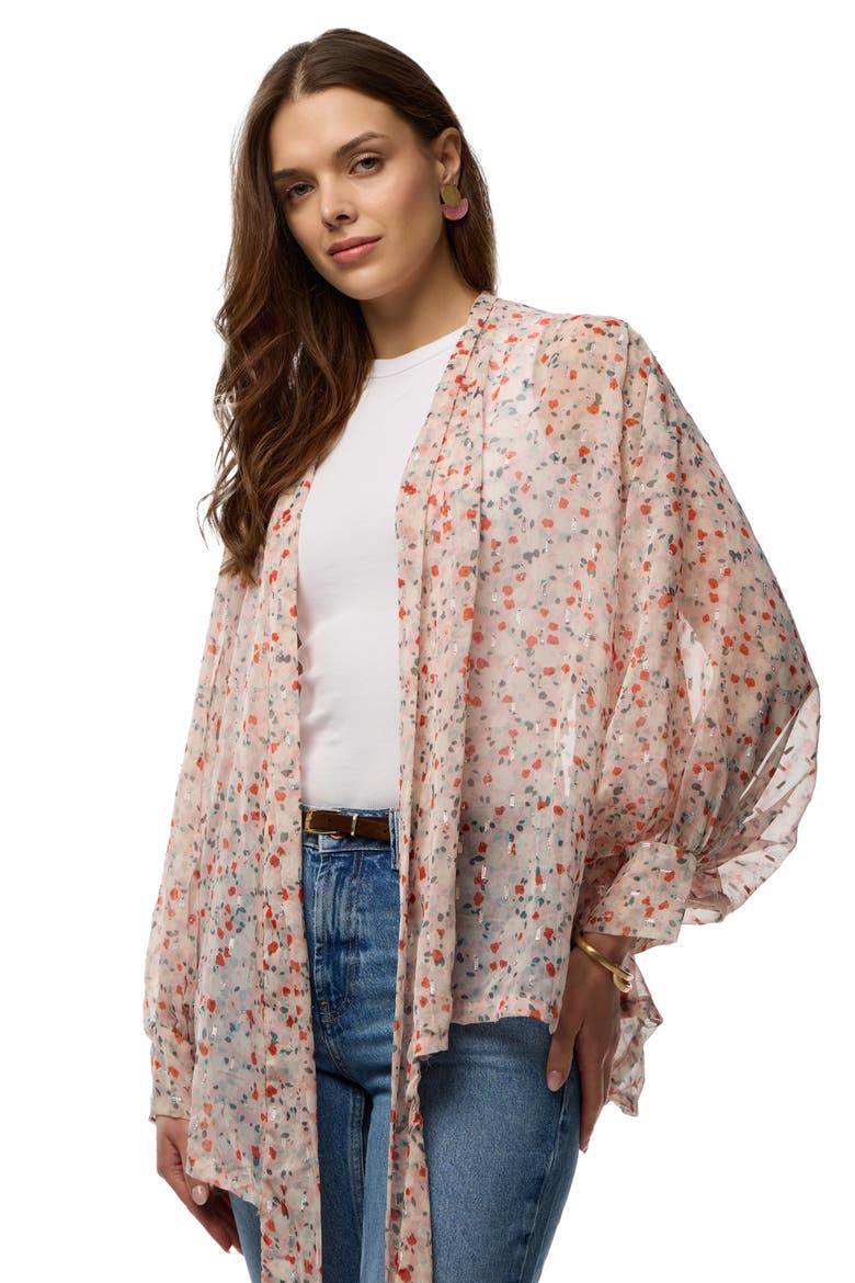 Ditsy Print Wrap, Alternate, color, PINK