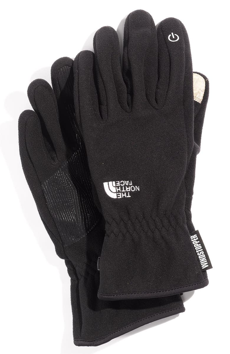 The North Face 'E-Tip Windstopper<sup>™</sup>' Gloves, Main, color, 