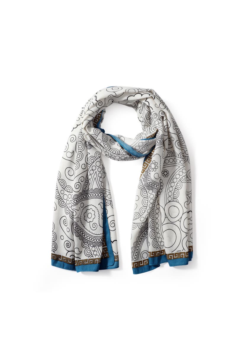 Youzey The Mary Scarf, Main, color, Blue/Grey