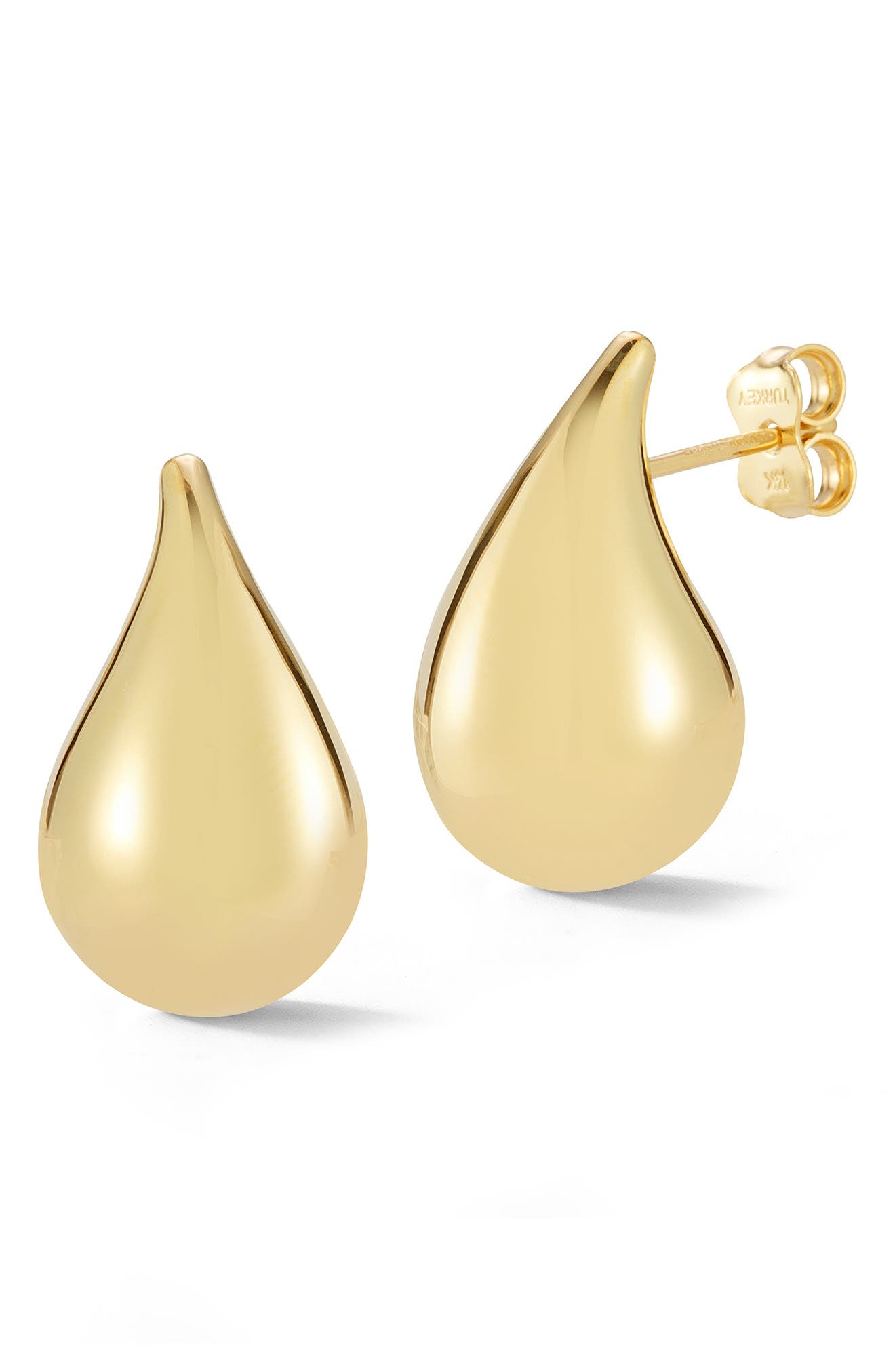 Ember Fine Jewelry 14K Gold Teardrop Stud Earrings
