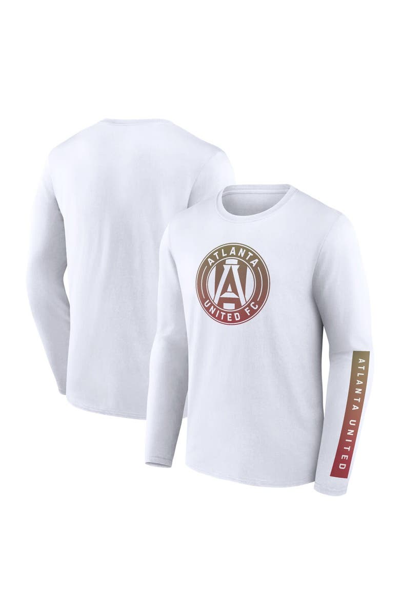 FANATICS Men's Fanatics Branded White Atlanta United FC Long Sleeve T-Shirt, Main, color, White