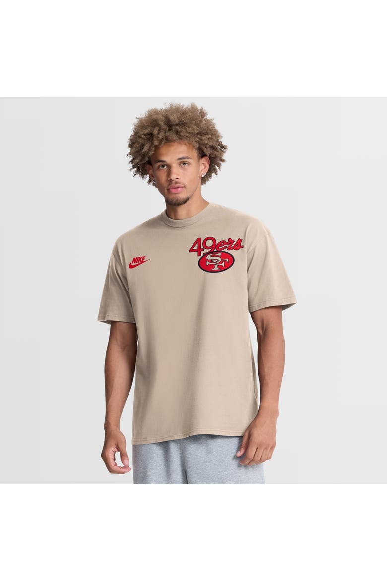 Men's Nike Sand San Francisco 49ers Night Primary Max90 T-Shirt, Main, color, Sand