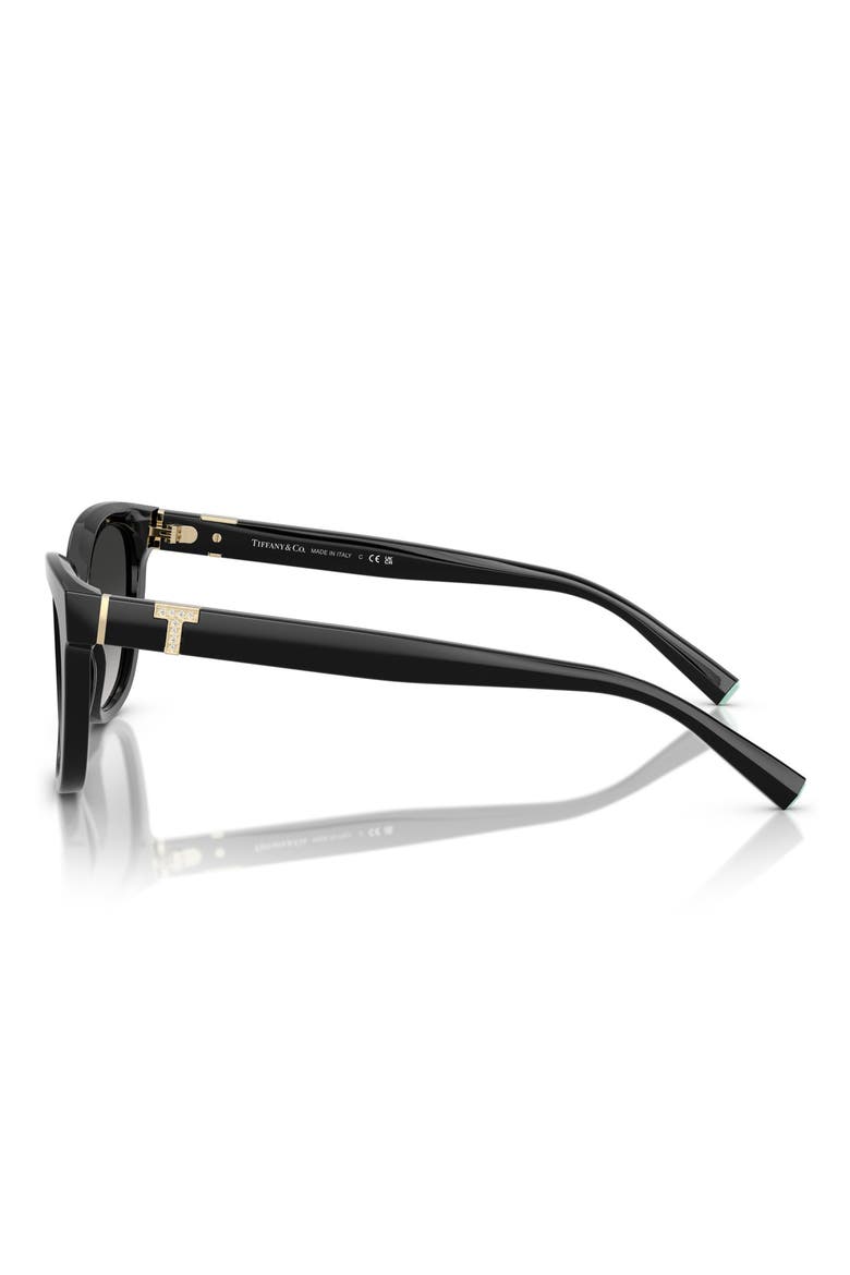 55mm Gradient Cat Eye Sunglasses, Alternate, color, BLACK/ GREY GRADIENT