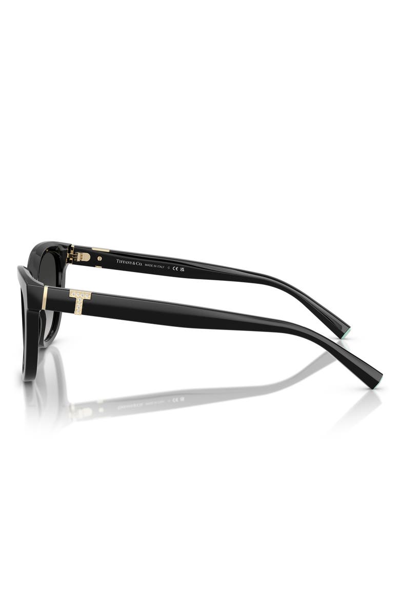 Tiffany & Co. 55mm Gradient Cat Eye Sunglasses, Alternate, color, Black/ Grey Gradient