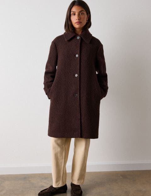 Boucle Wool Coat