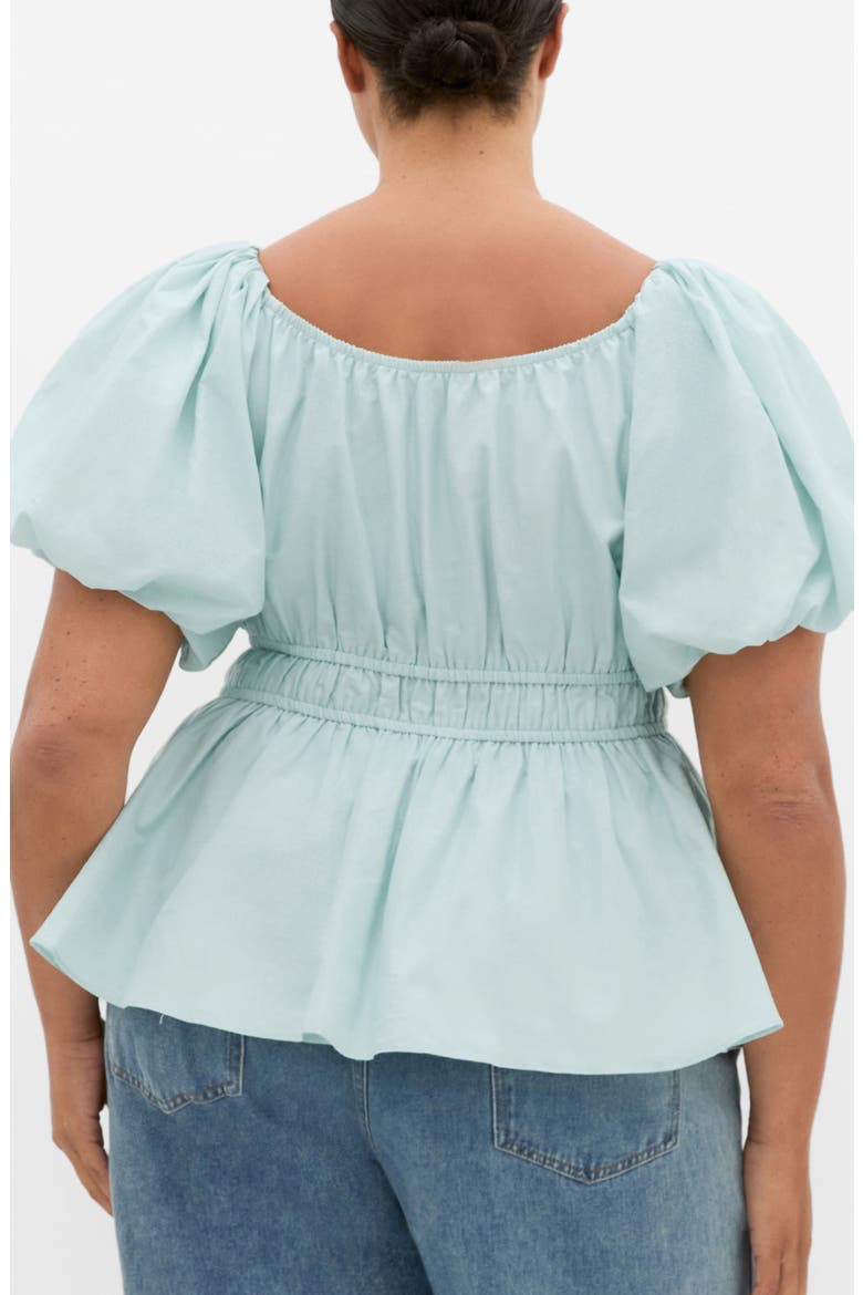 Lilli Peplum Top, Alternate, color, SEAFOAM
