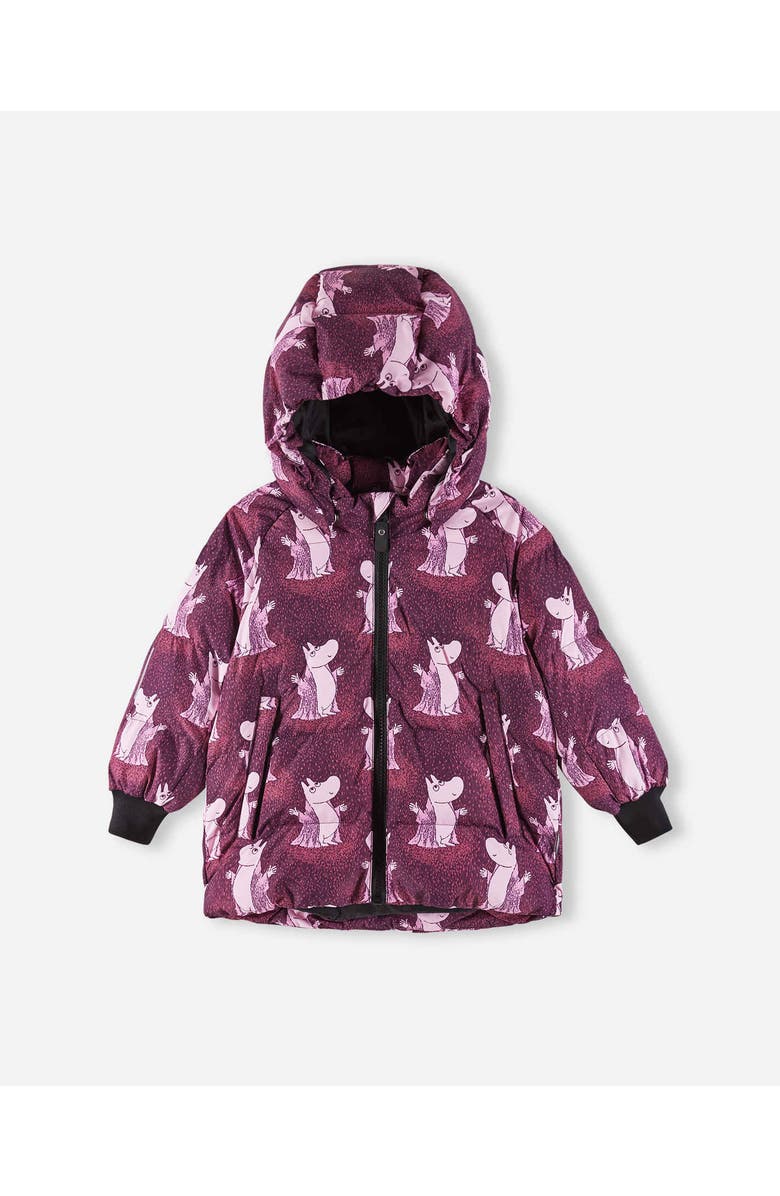 Reima Winter jacket, Moomin Lykta, Alternate, color, Deep Purple