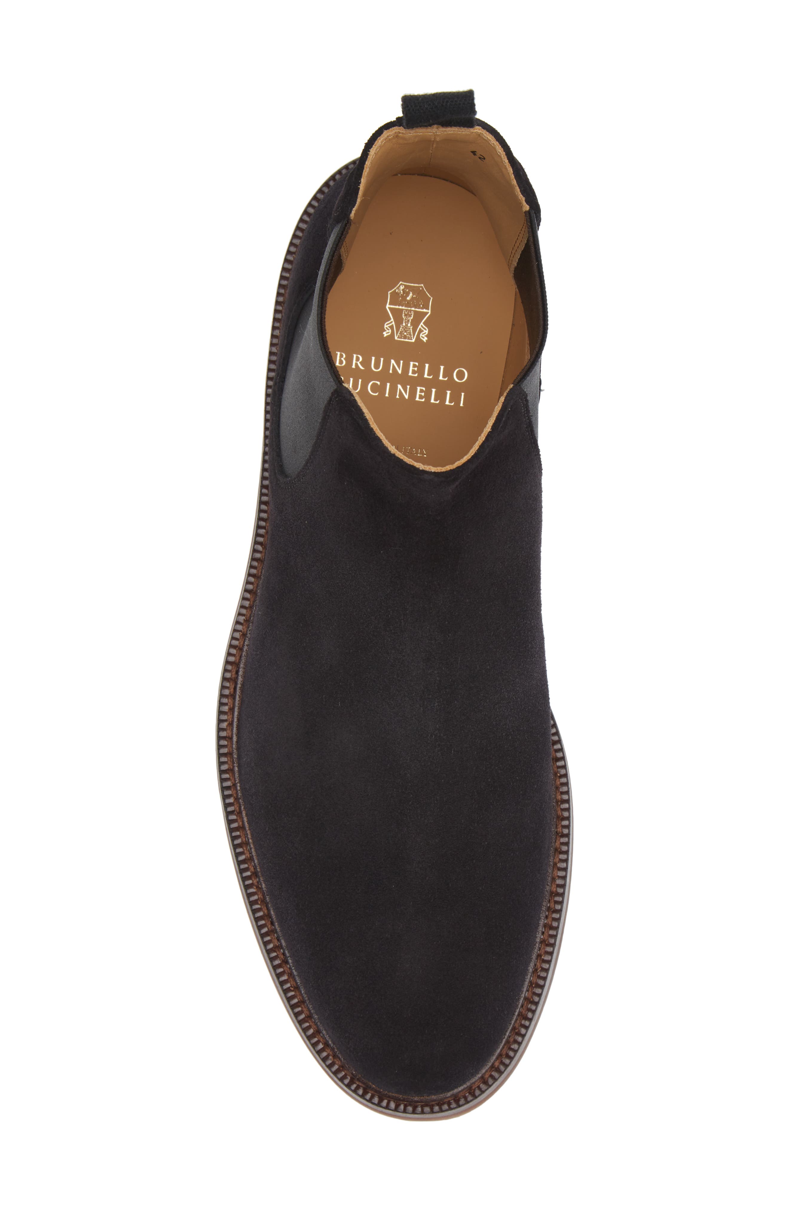 Brunello Cucinelli Suede Chelsea Boot, Alternate, color, 