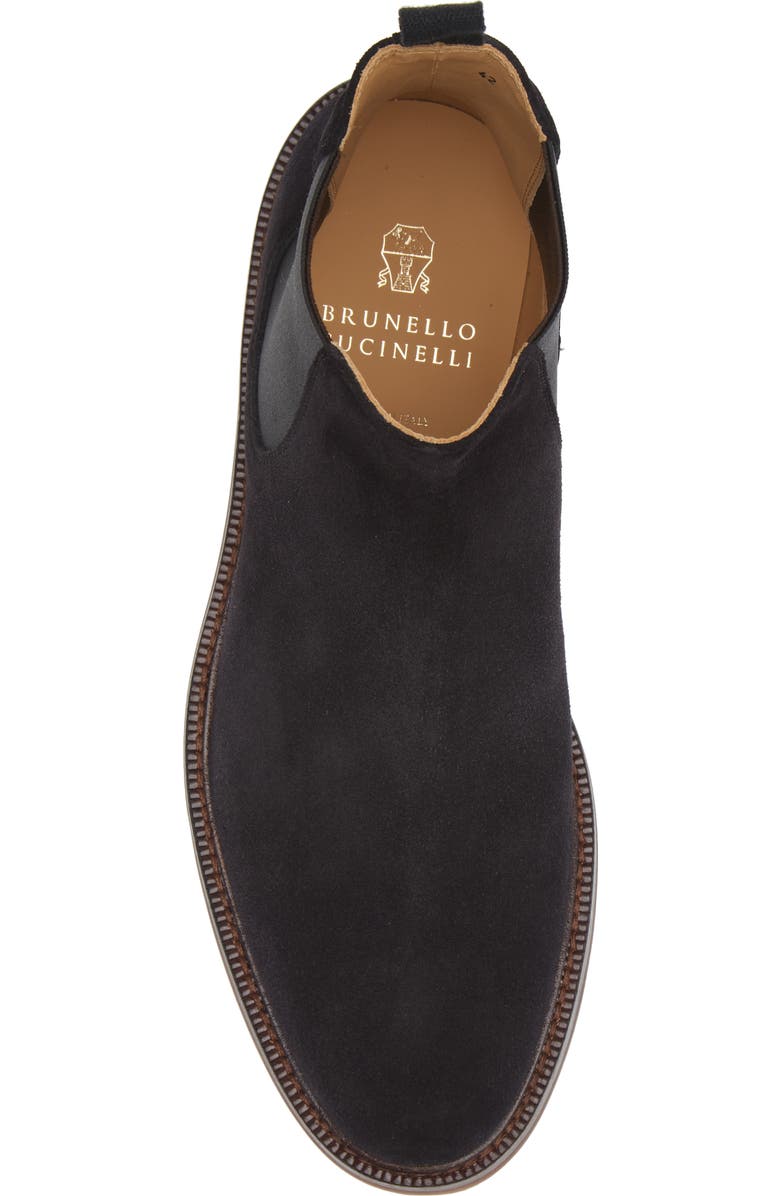 Brunello Cucinelli Suede Chelsea Boot, Alternate, color,