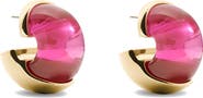 Kate Spade New York glow up chunky huggie hoop earrings