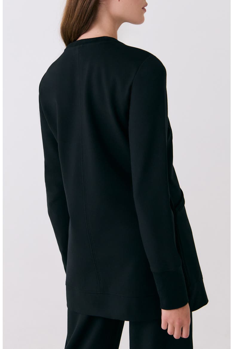 Mindset Tunic Sweatshirt, Alternate, color, BLACK