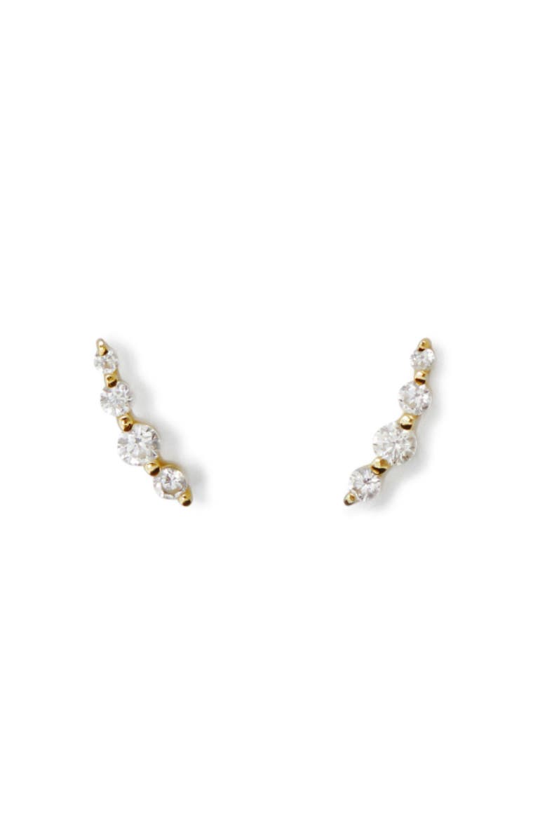 Ear Climber Earrings - Bonny, Main, color, Gold