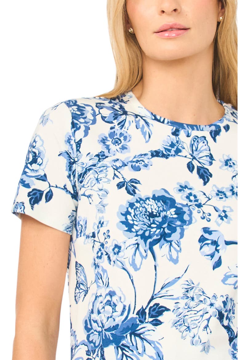 Willow Floral Knit T-Shirt, Alternate, color, ULTRA WHITE