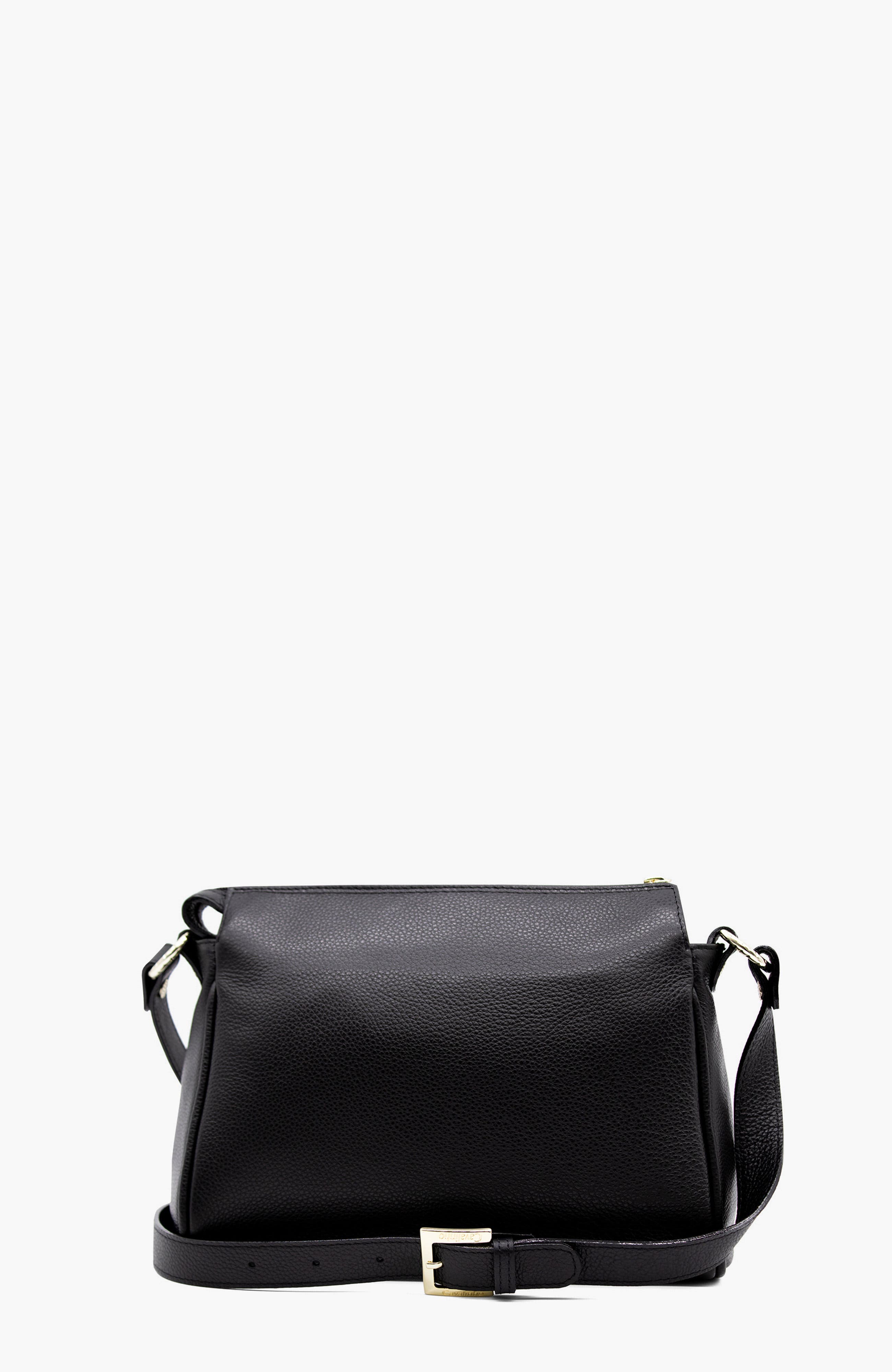 Muse 373 Pebbled Leather Crossbody Bag, Alternate, color, Black