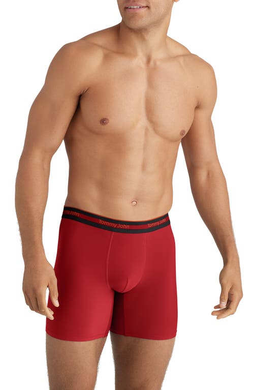Tommy John 3-pack Comfort Micro 6-inch Boxer Briefs In Red