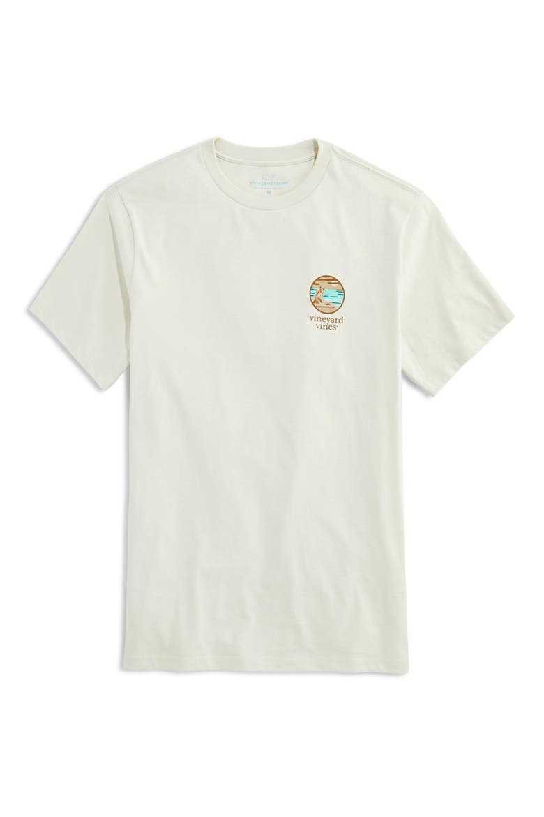 Beach Dog Cotton Graphic T-Shirt, Main, color, STONE