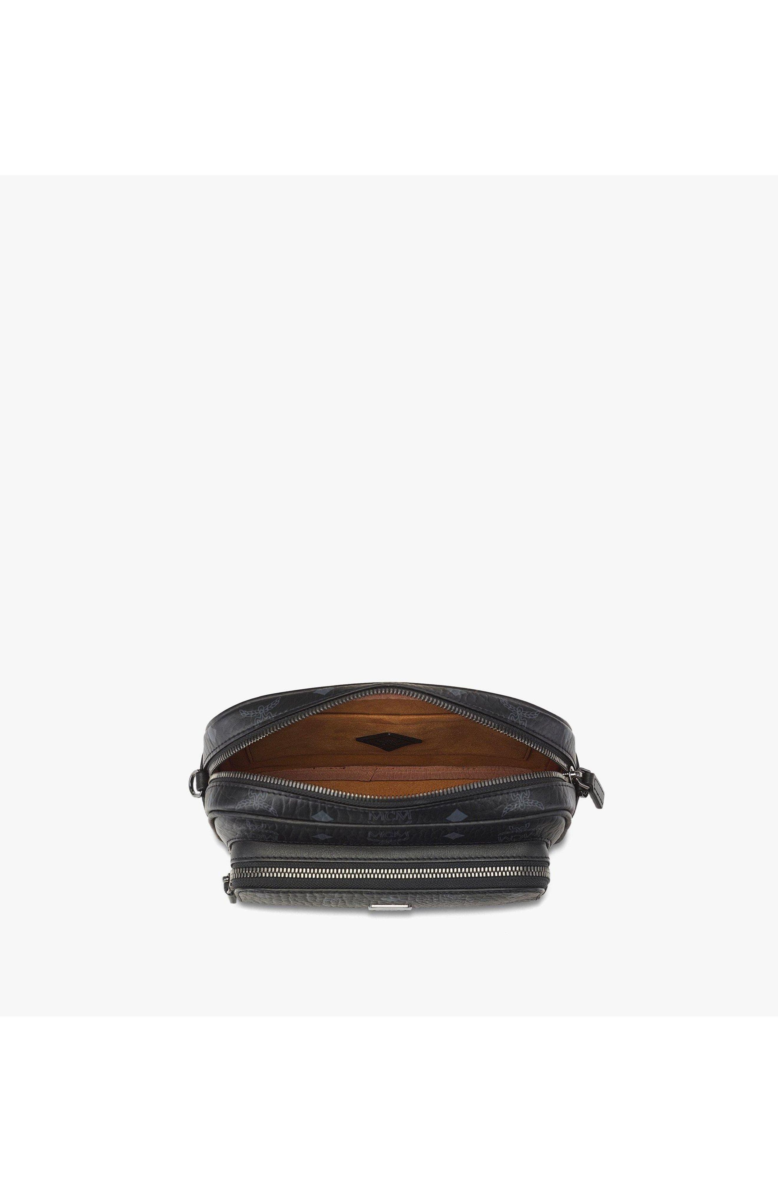 Small Aren Crossbody in Visetos, Alternate, color, Black