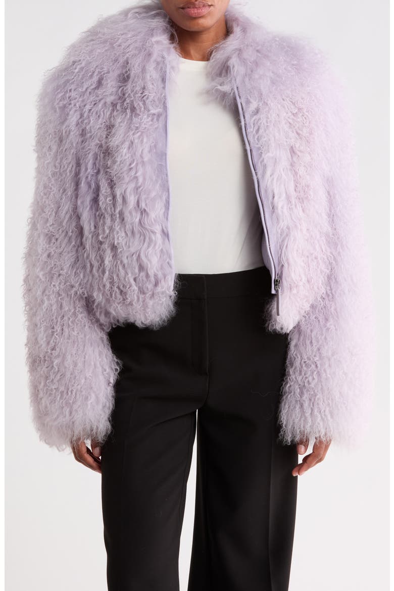 Genuine Shearling Jacket, Main, color, LILAC