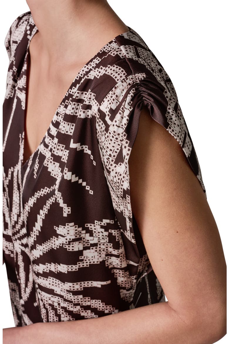 Print Cap Sleeve Top, Alternate, color, CANYON MULTI