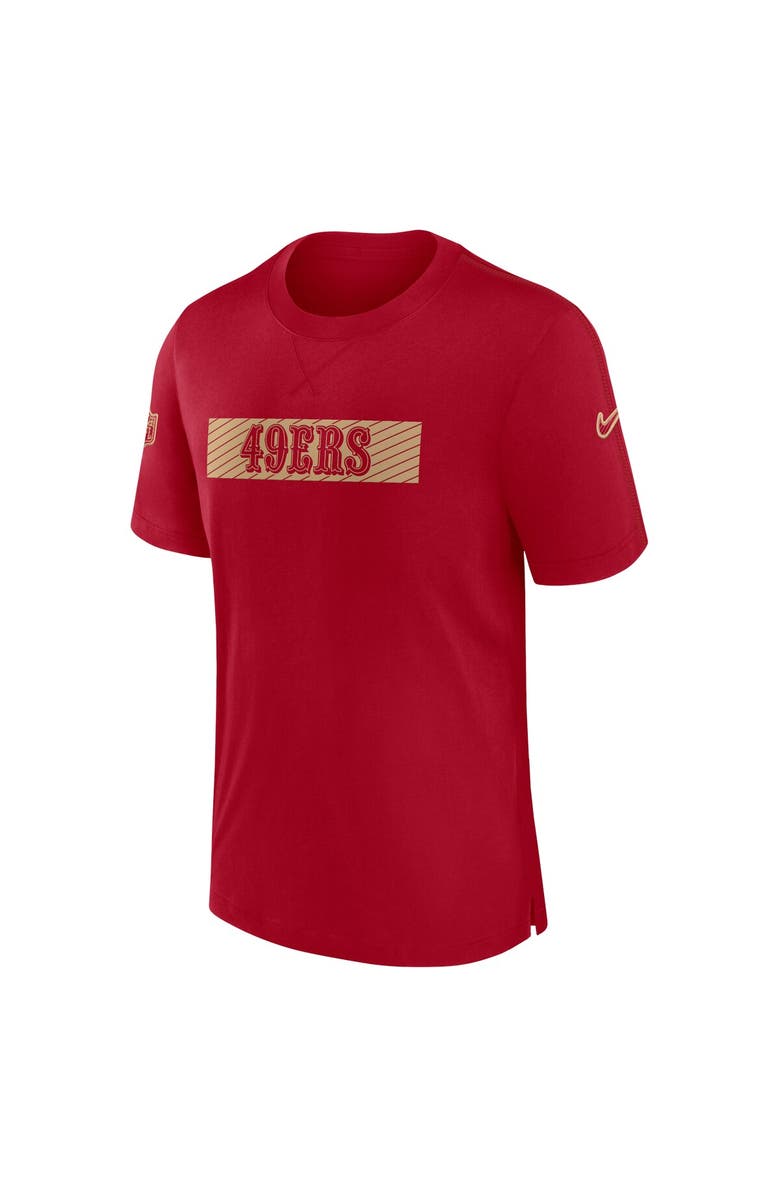 Nike Men's Nike Scarlet San Francisco 49ers Sideline Player Performance T-Shirt, Alternate, color, Scarlet
