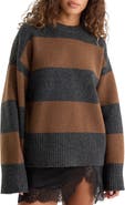 Good American The Oversized Crewneck Sweater