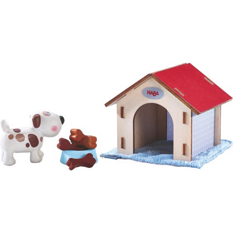Little Friends Dog Lucky - Pet Toy Figure with Doghouse & Wooden Bones