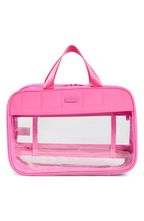 Box Quilted Clear Toiletry Case