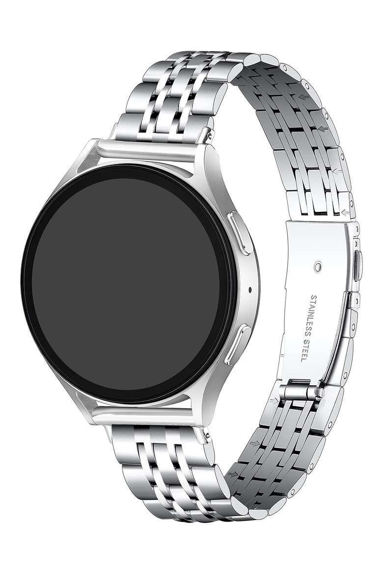 Stella Stainless Steel Watchband, Alternate, color, SILVER
