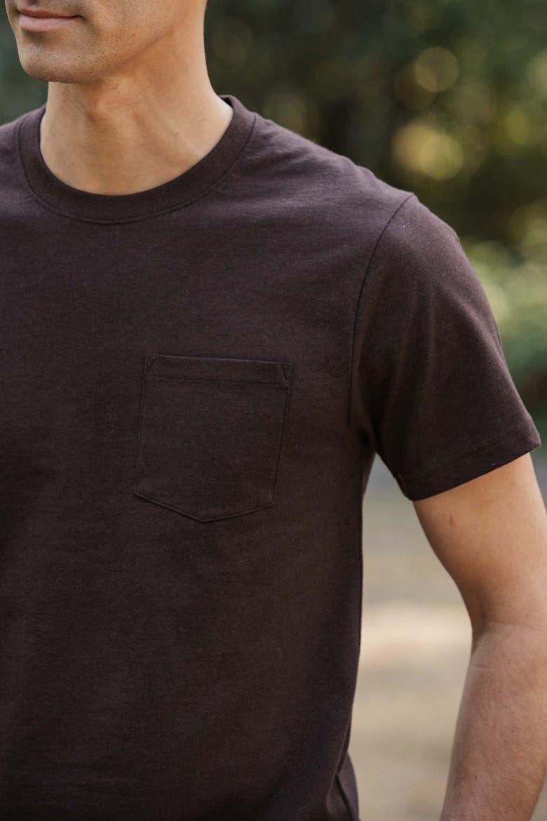 Recycled Pocket Tee, Alternate, color, Truffle