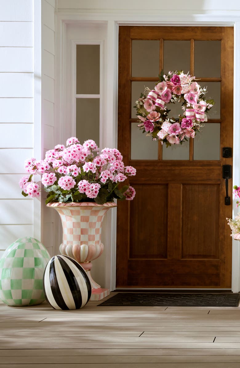 MACKENZIE CHILDS Mint Check Large Egg, Alternate, color, Green