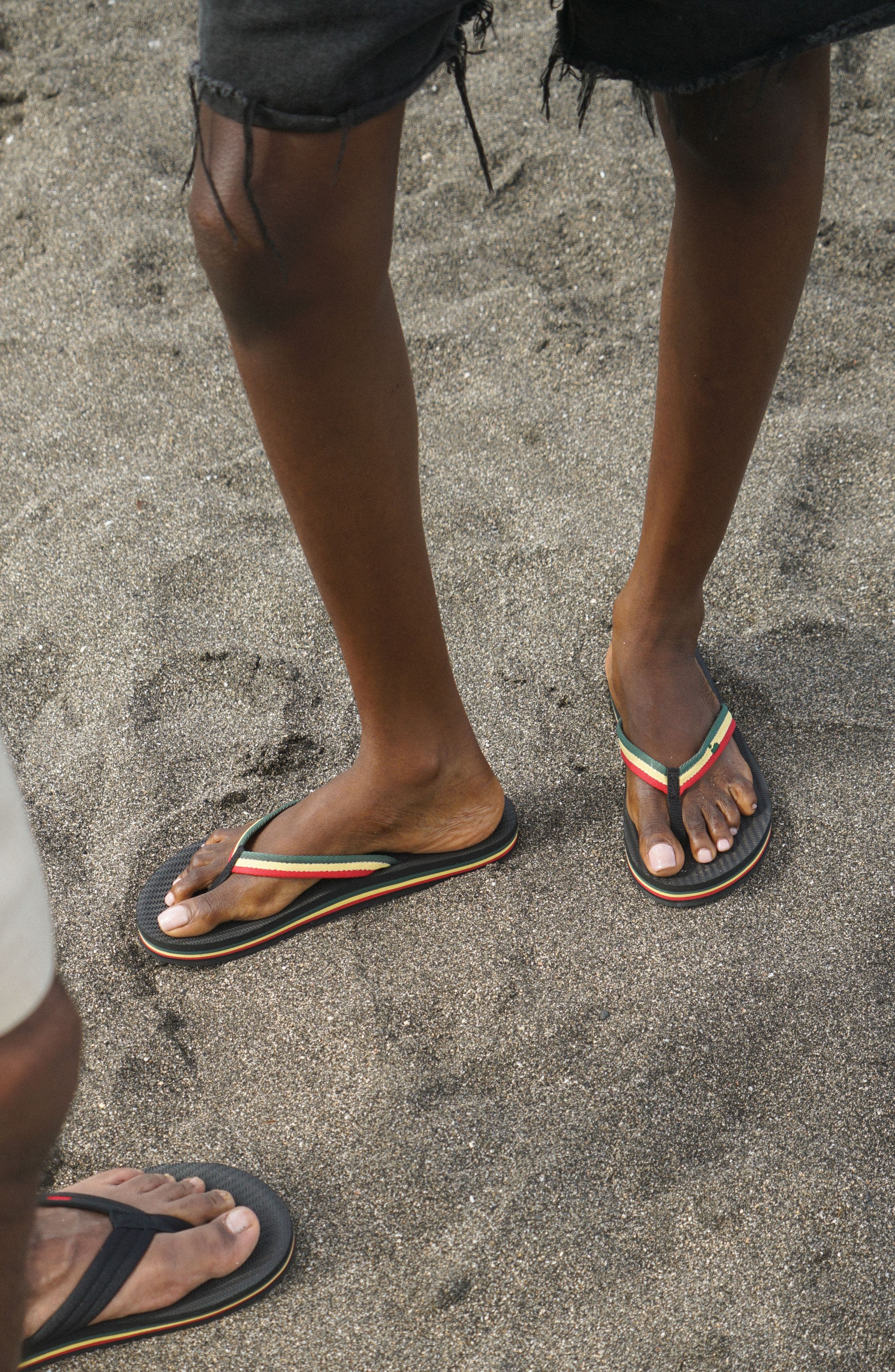 Indosole Responsibly-Made Tire Sole Easy Living Flip Flops, Alternate, color, Reggae