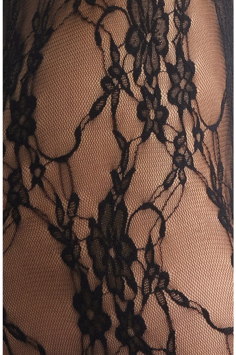 Lace Tights, Alternate, color, BLACK