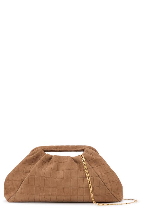 June Leather Clutch