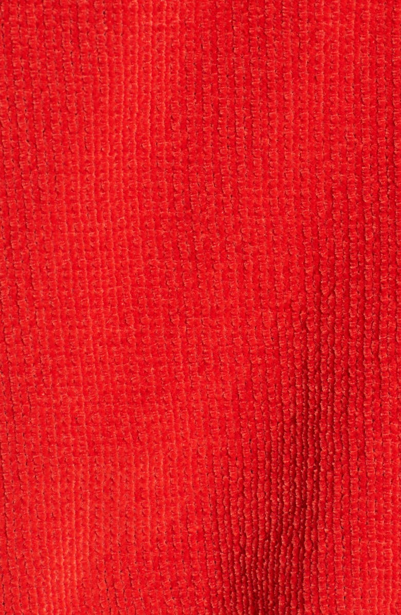 KENDALL + KYLIE Chenille Crop Hoodie, Alternate, color, 