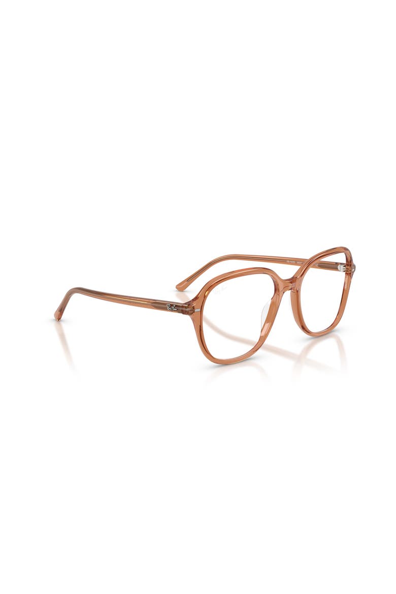 56mm Square optical glasses, Alternate, color, Brown