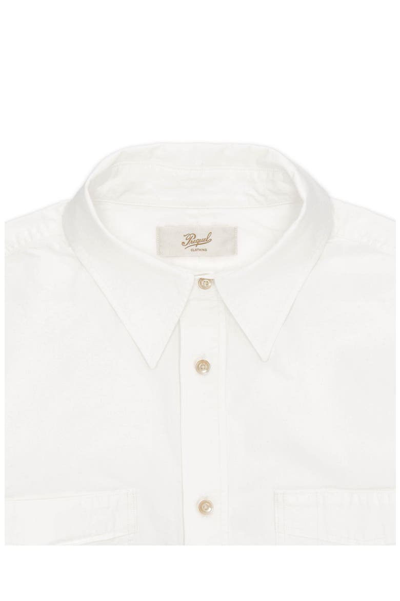 Prequel Cotton Shirt with Pockets, Alternate, color, WHITE