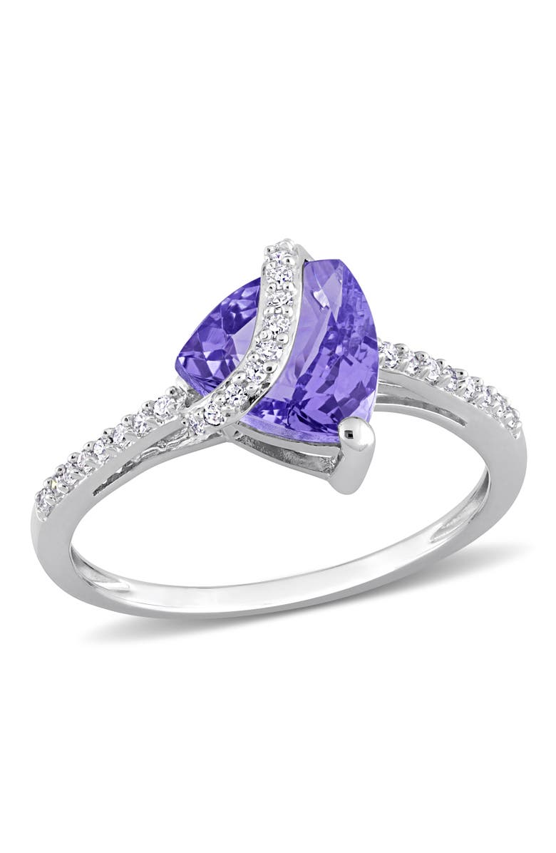 Julianna B. Tanzanite & Diamond Wrap Ring Sterling Silver, Main, color, 