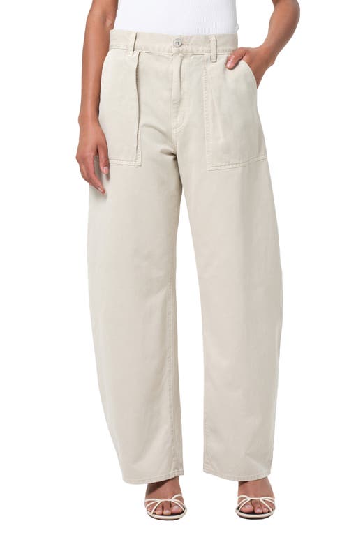 Agolde Sefton Pleated High Waist Barrel Twill Pants