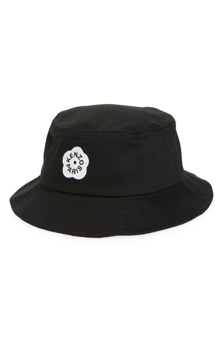 KENZO Boke Flower 2.0 Embroidered Cotton Twill Bucket Hat, Main, color, 