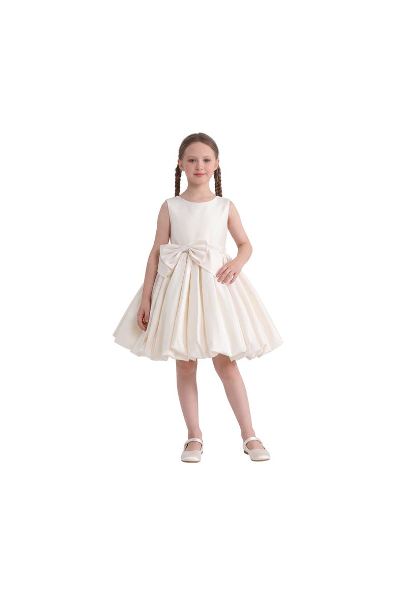 Marina Satin Tiered Dress, Alternate, color, Blue