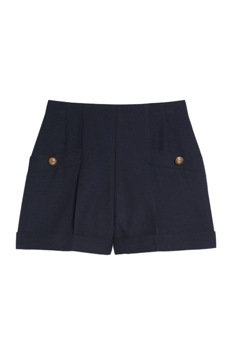 SANDRO Shorts with turn-ups, Alternate, color, 