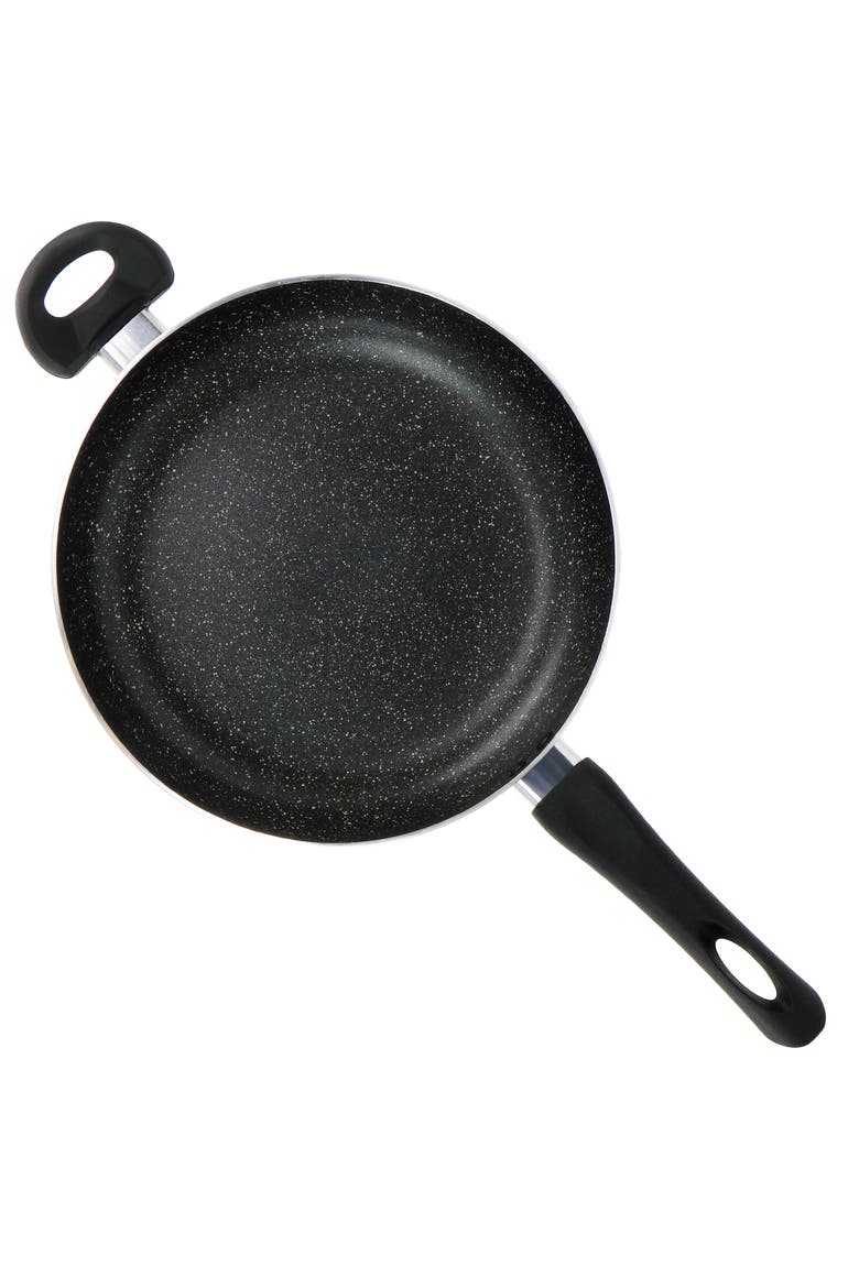 Pallermo 3.5 Quart Aluminum Nonstick Saute Pan  with Lid, Alternate, color, Black