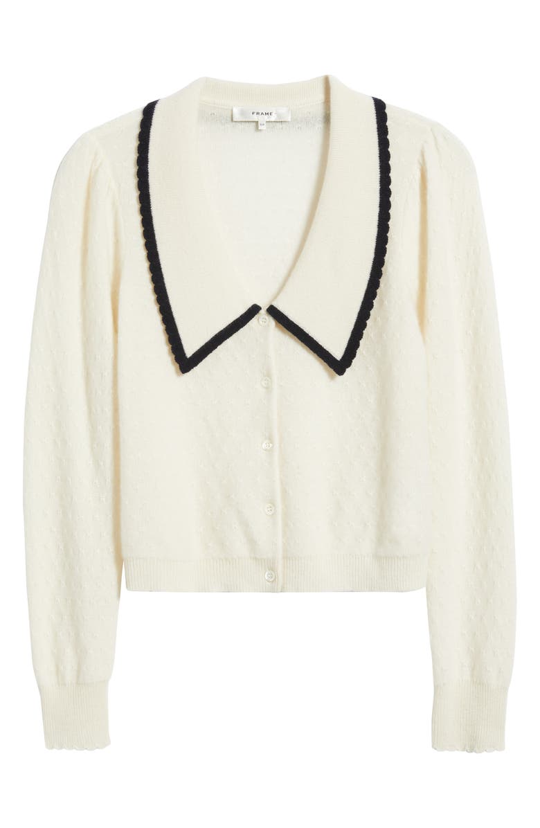 FRAME Cashmere Sailor Cardigan, Alternate, color, Cream Multi