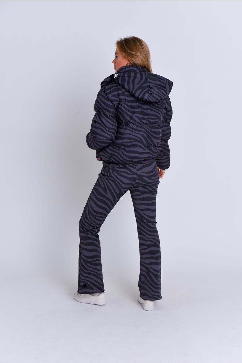 Chic Puffer Jacket Black Tiger, Alternate, color, Black Tiger