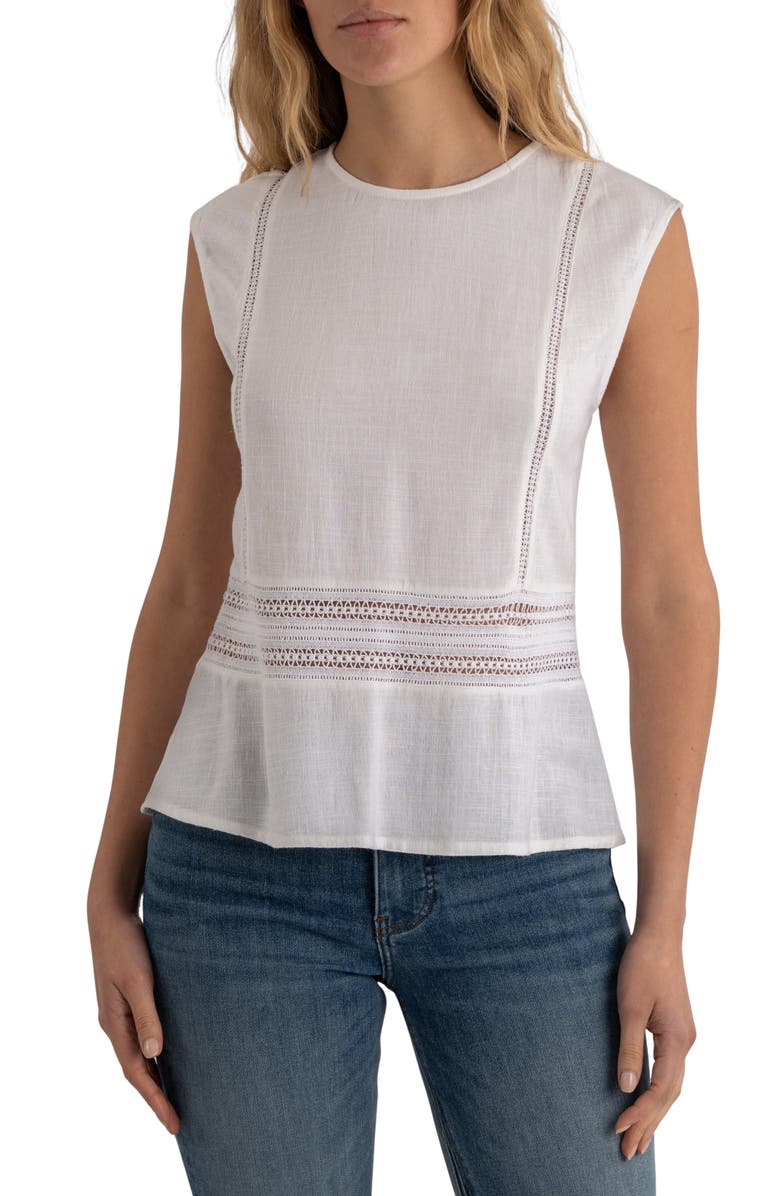 KUT from the Kloth Carly Cap Sleeve Top, Main, color, 