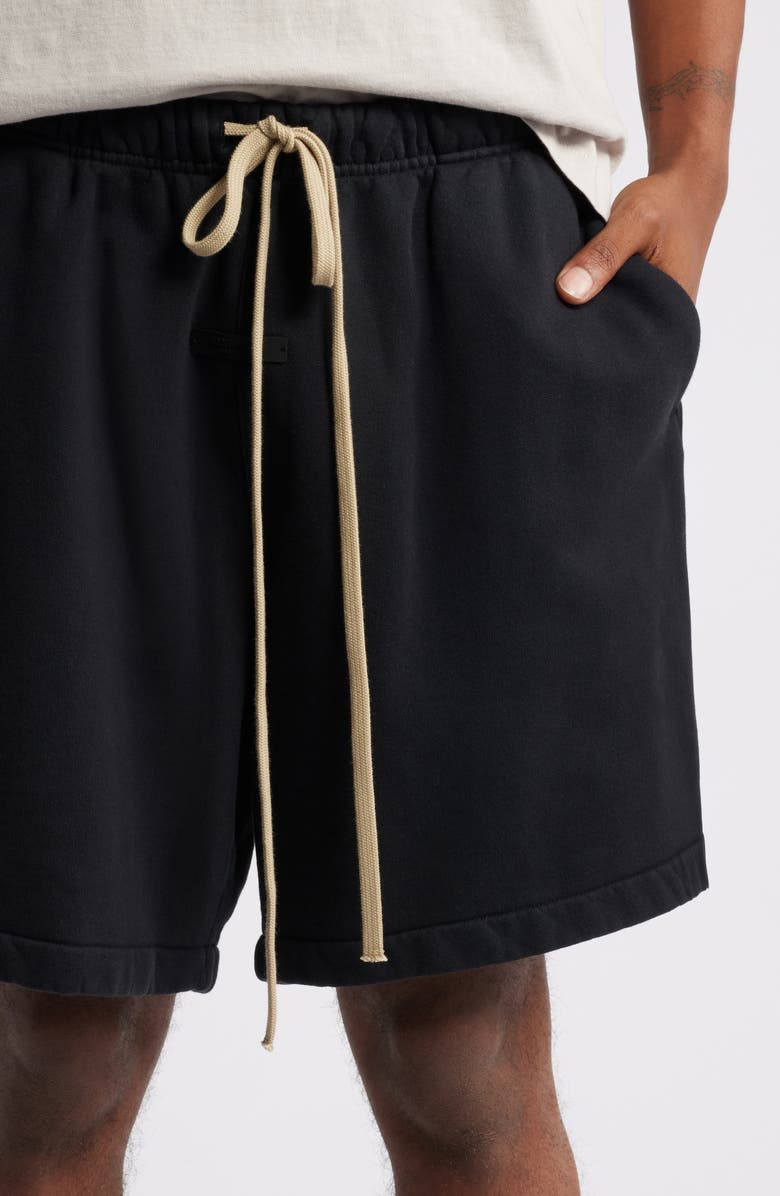 Fear of God Essentials Gender Inclusive Heavy Cotton Fleece Soccer Shorts, Alternate, color, 