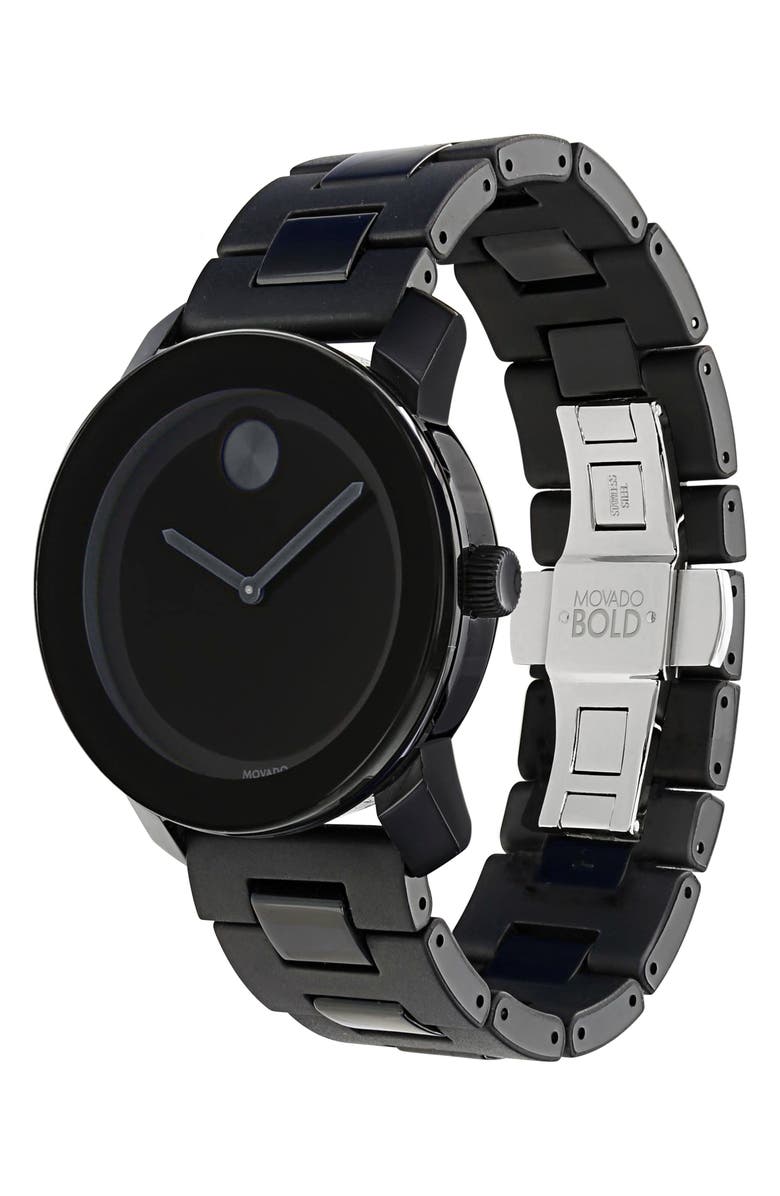 Movado 'Large Bold' Bracelet Watch, 42mm, Alternate, color,