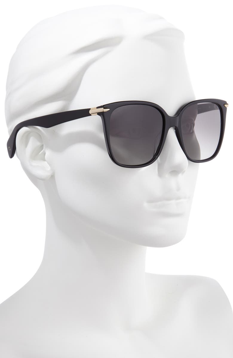 rag & bone 56mm Square Sunglasses, Alternate, color, 