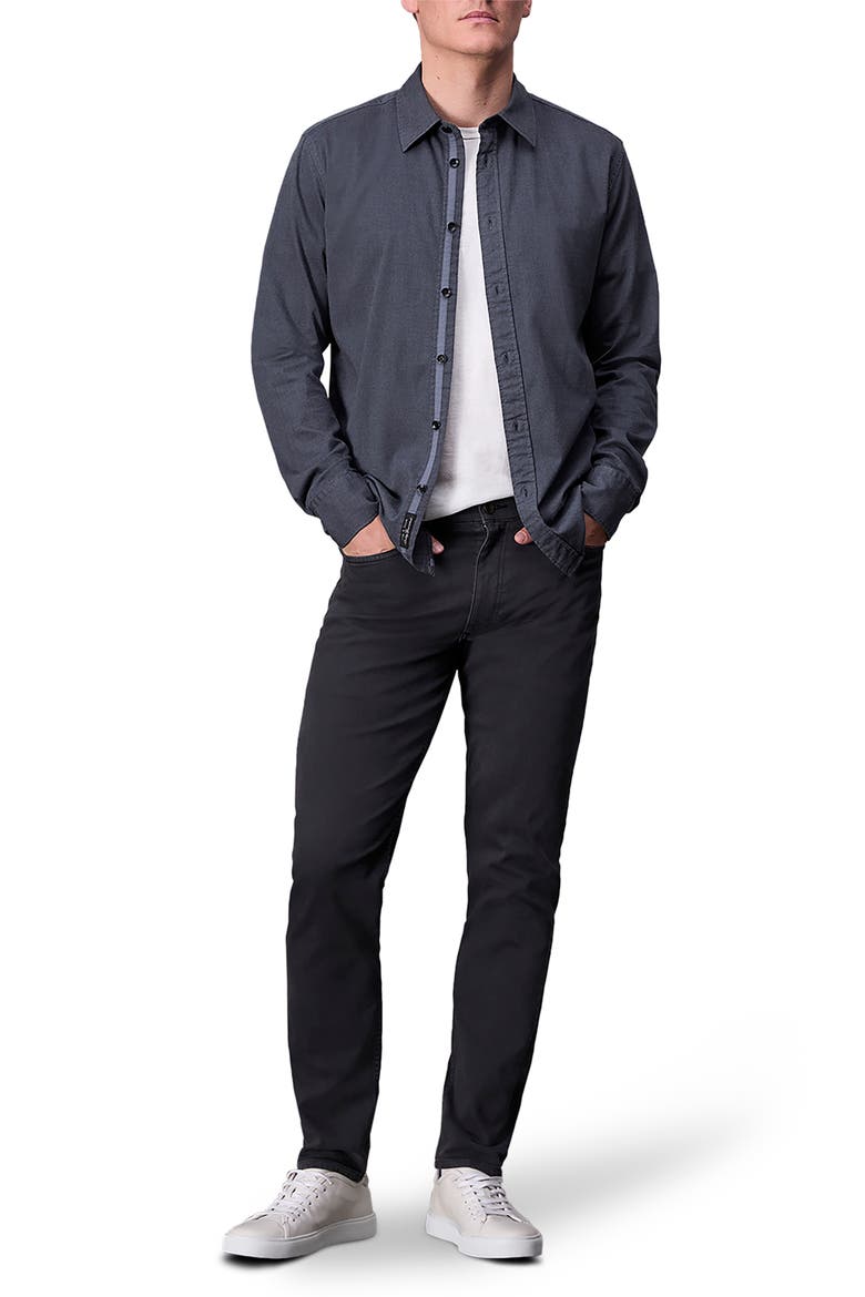 Tomlin Cotton Dobby Button-Up Shirt, Alternate, color, SHARK BLUE