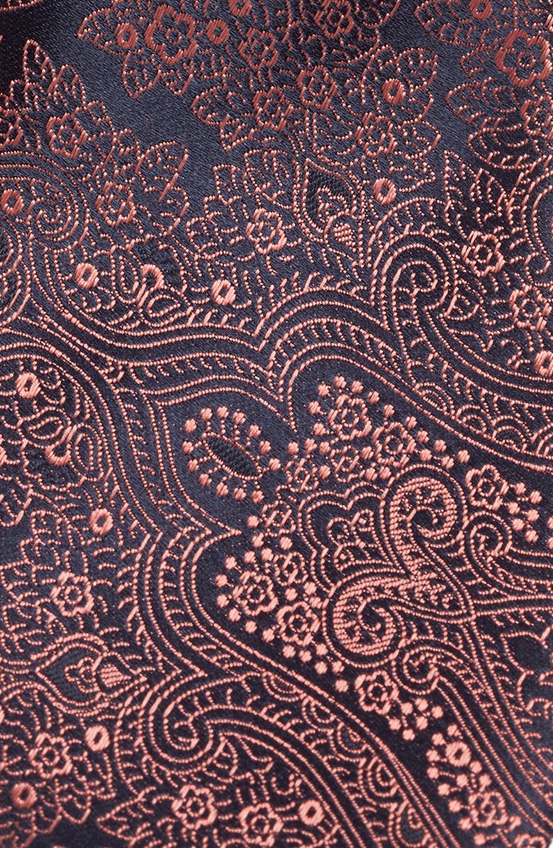 Canali Paisley Silk Tie, Alternate, color, Pink